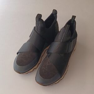 Sorel Kinetic Sneak Shoes Sneakers SZ 8 Black NL 3374 010